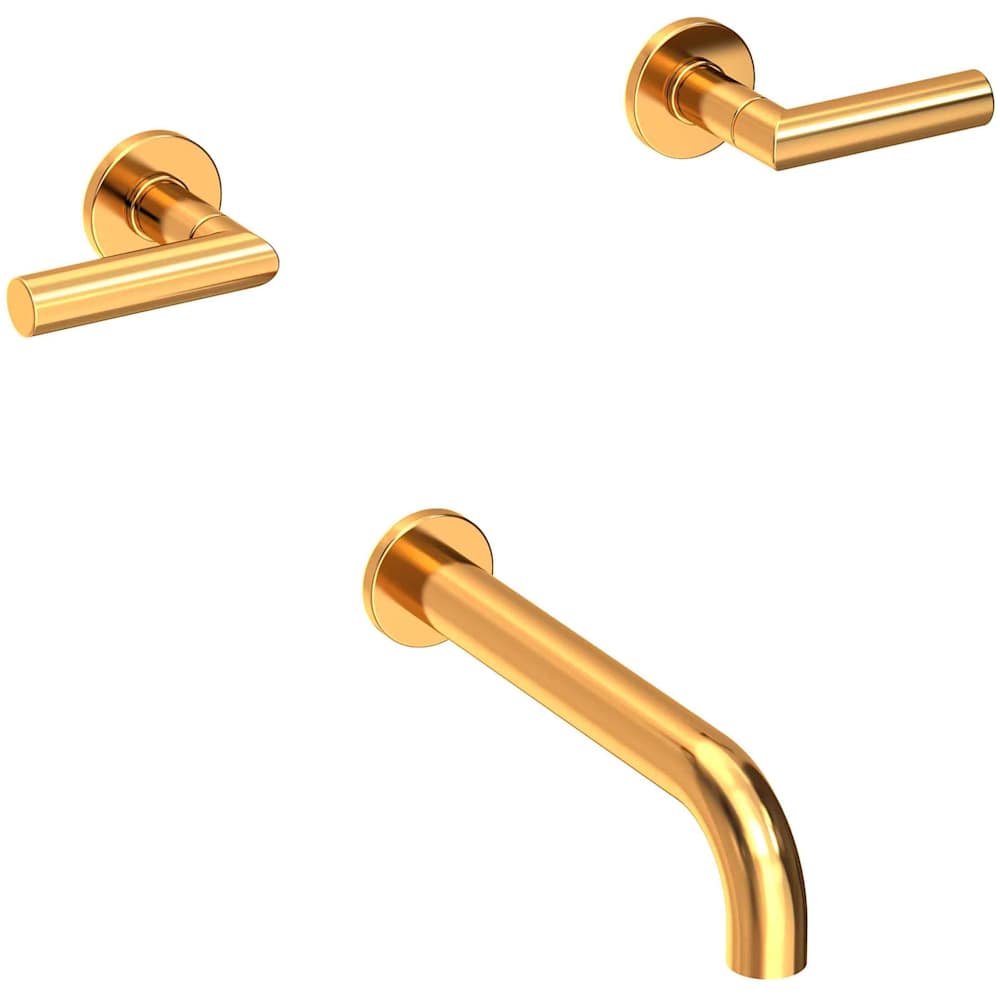 Pavani Wall Mounted Tub Spout with Dual Lever handles - Less Rough-In Valve