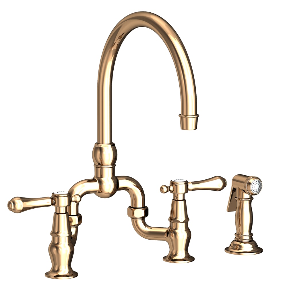 Chesterfield 1.8 GPM Widespread Bridge Kitchen Faucet - Includes Side Spray