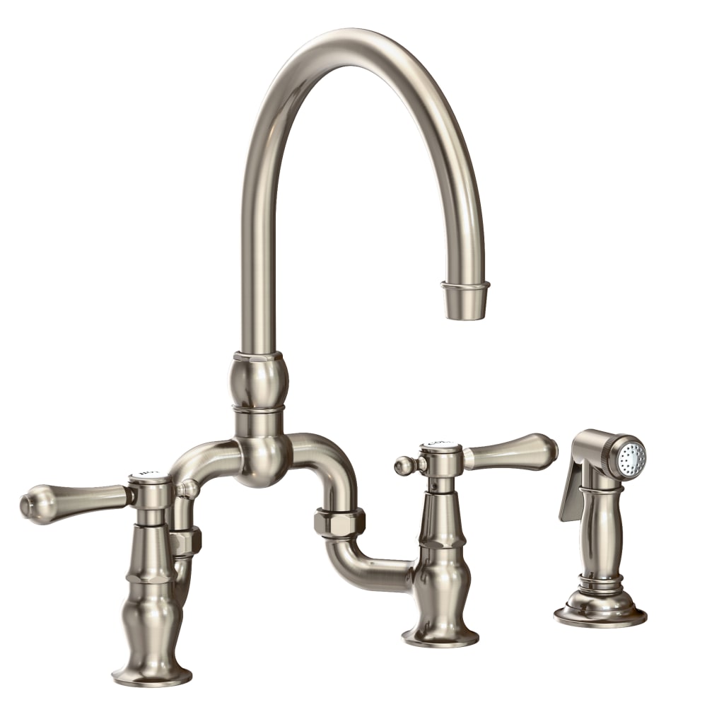 Chesterfield 1.8 GPM Widespread Bridge Kitchen Faucet - Includes Side Spray