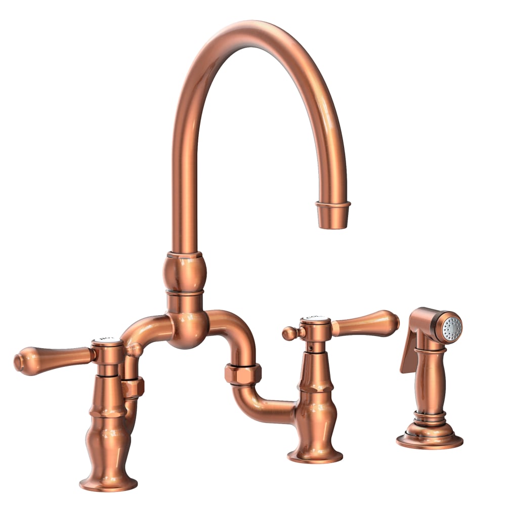 Chesterfield 1.8 GPM Widespread Bridge Kitchen Faucet - Includes Side Spray