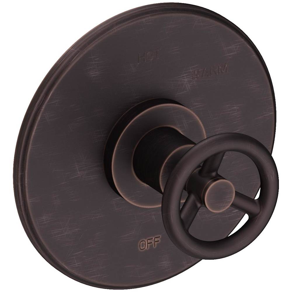 Slater 1/2" Round Pressure Balance Trim Plate with Handle