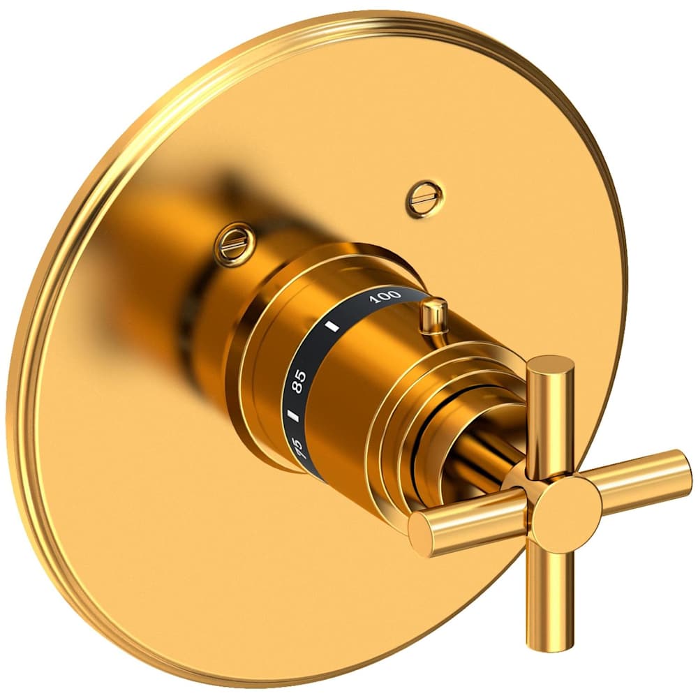 East Linear Thermostatic Valve Trim Only with 1 Cross Handles - Less Rough In