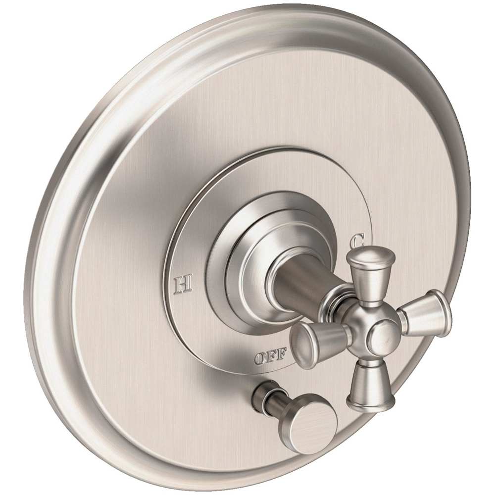 Aylesbury Single Function Pressure Balanced Valve Trim Only with Integrated Diverter and Metal Cross Handle