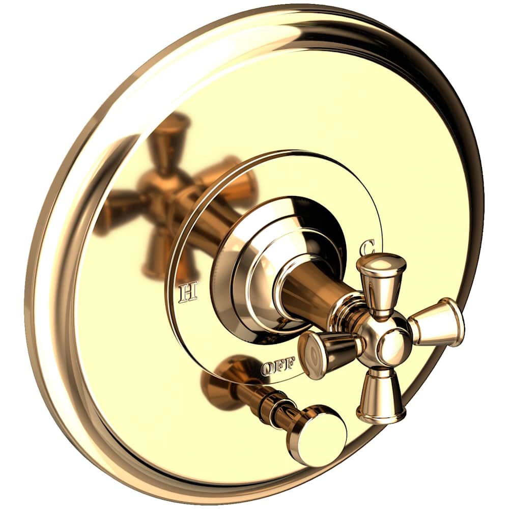 Aylesbury Single Function Pressure Balanced Valve Trim Only with Integrated Diverter and Metal Cross Handle