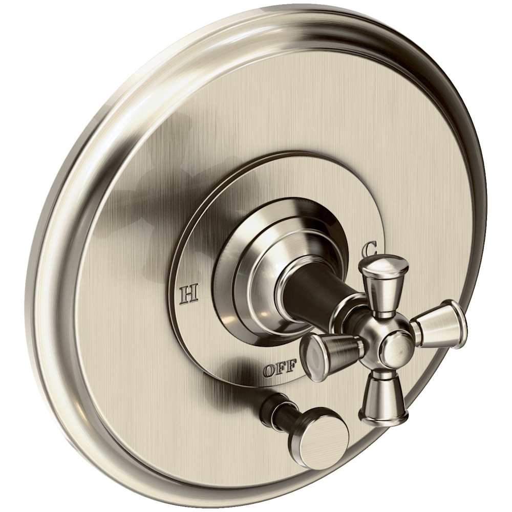 Aylesbury Single Function Pressure Balanced Valve Trim Only with Integrated Diverter and Metal Cross Handle