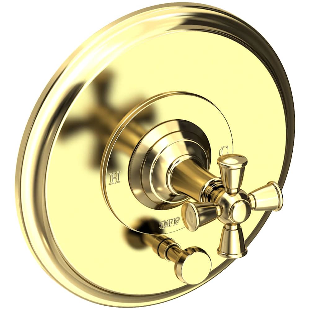 Aylesbury Single Function Pressure Balanced Valve Trim Only with Integrated Diverter and Metal Cross Handle