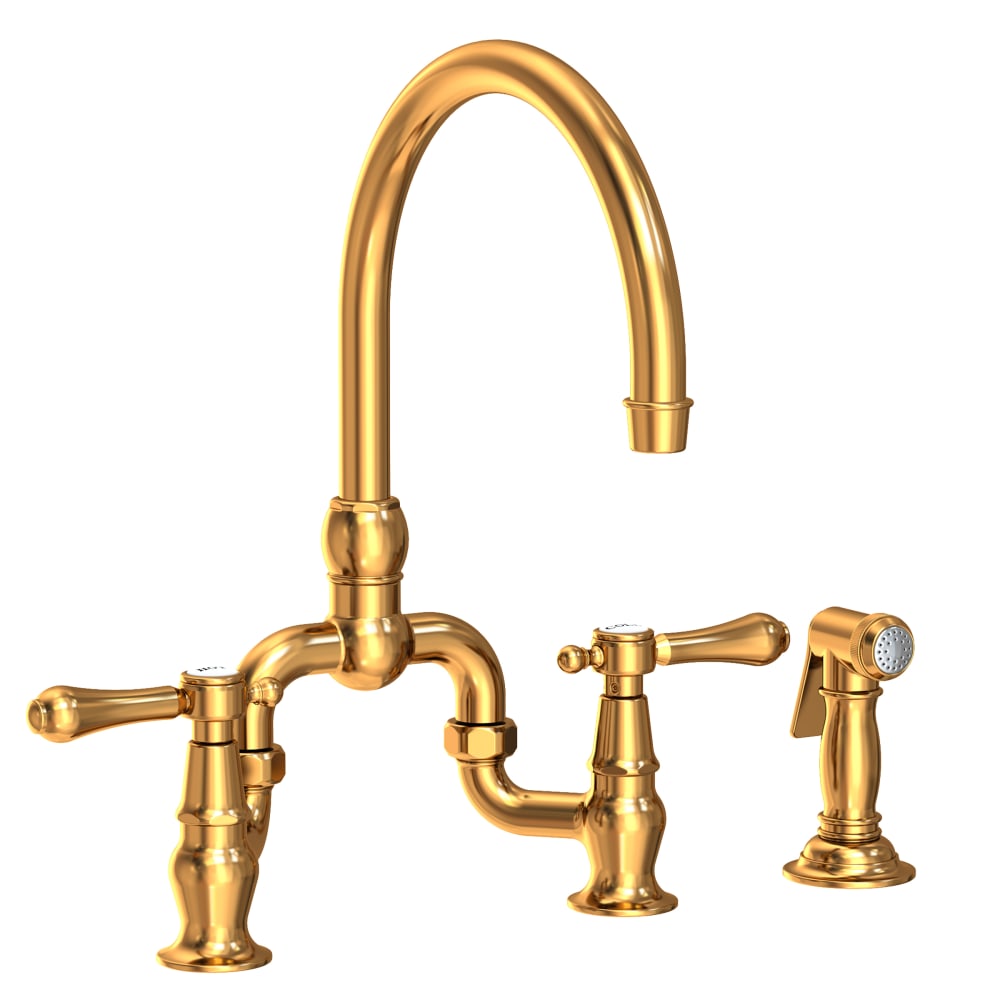 Chesterfield 1.8 GPM Widespread Bridge Kitchen Faucet - Includes Side Spray