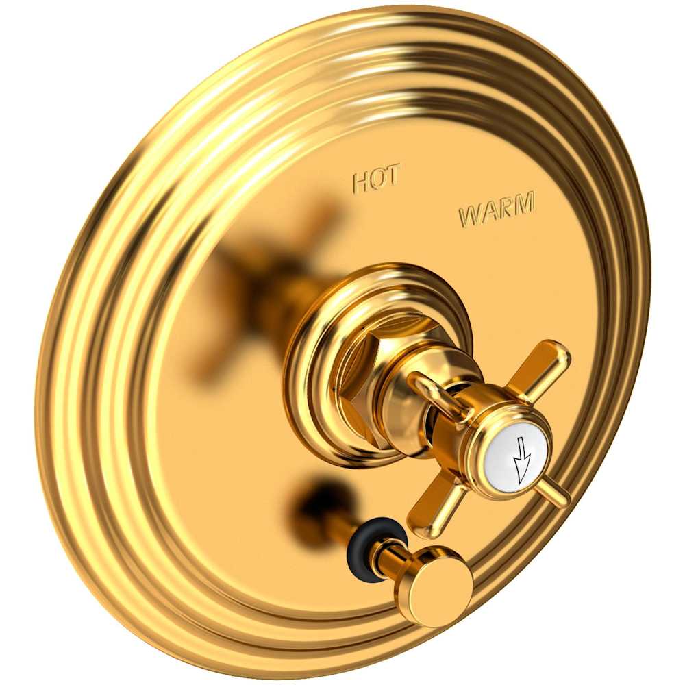 Pressure Balanced Tub and Shower Valve Trim with Integrated Diverter