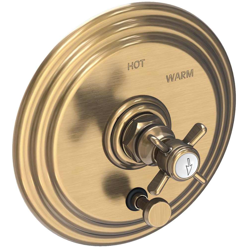 Pressure Balanced Tub and Shower Valve Trim with Integrated Diverter