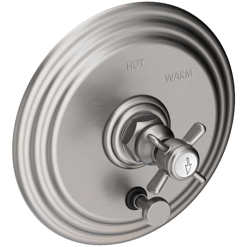 Pressure Balanced Tub and Shower Valve Trim with Integrated Diverter