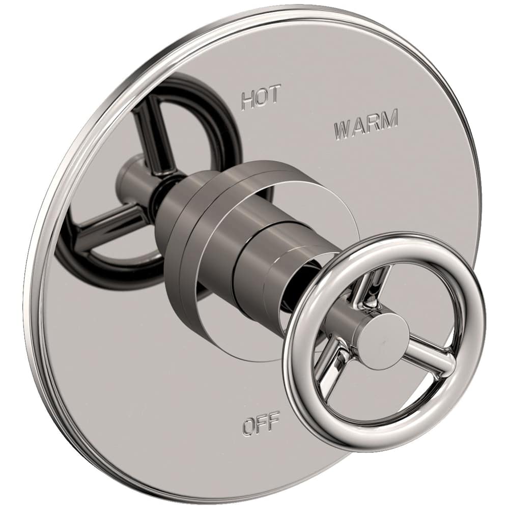 Slater 1/2" Round Pressure Balance Trim Plate with Handle