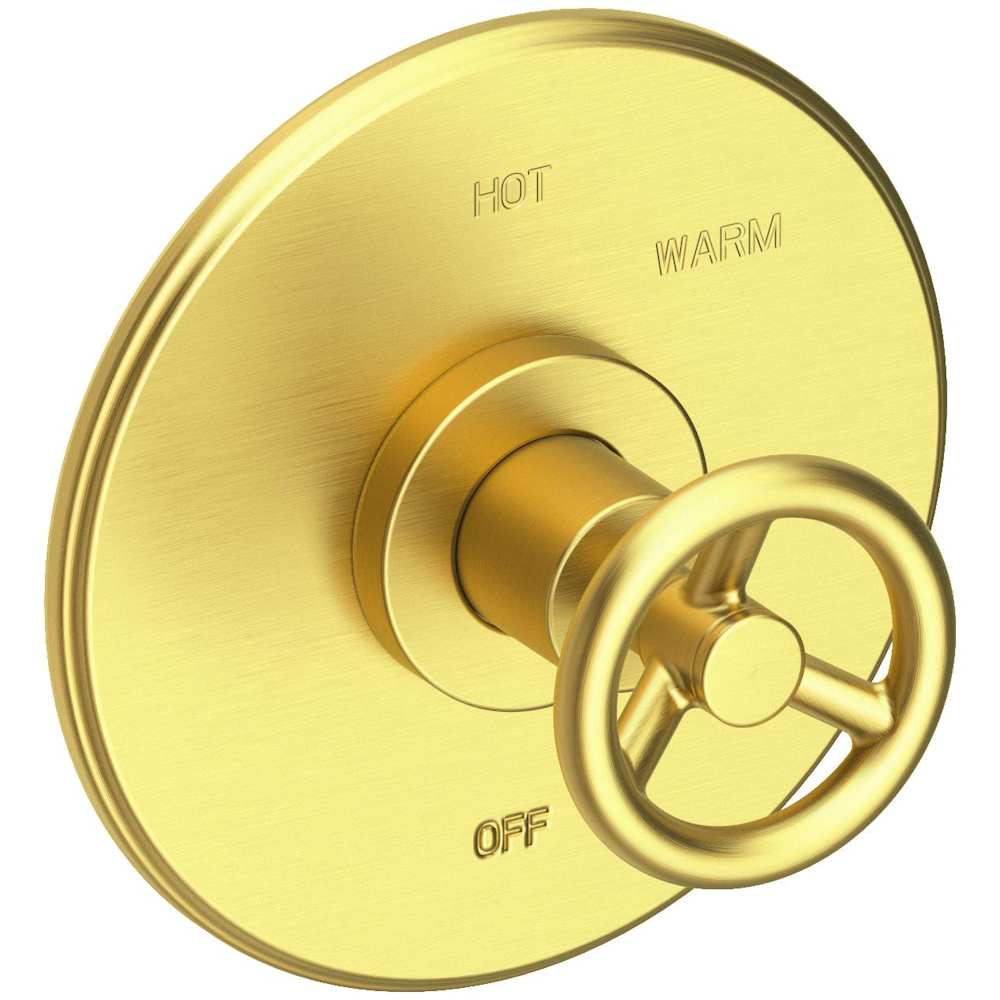 Slater 1/2" Round Pressure Balance Trim Plate with Handle