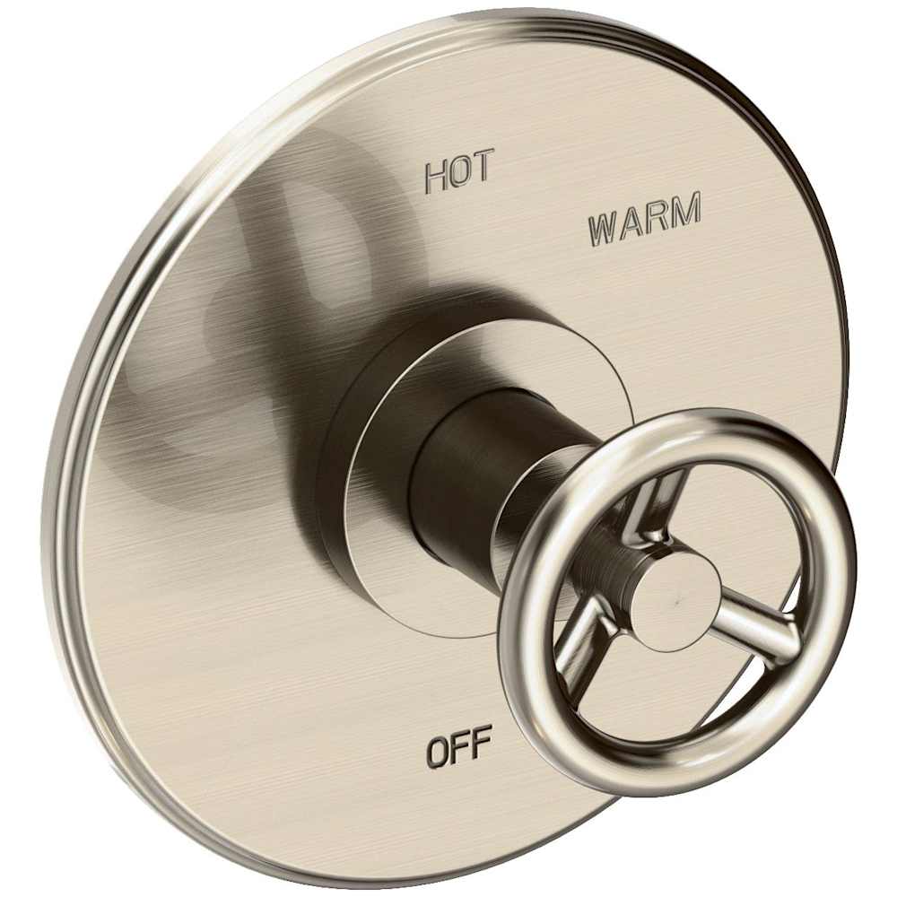 Slater 1/2" Round Pressure Balance Trim Plate with Handle