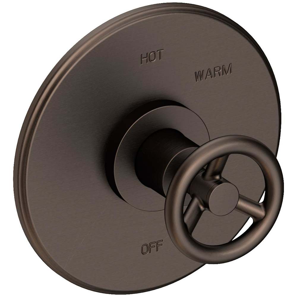 Slater 1/2" Round Pressure Balance Trim Plate with Handle