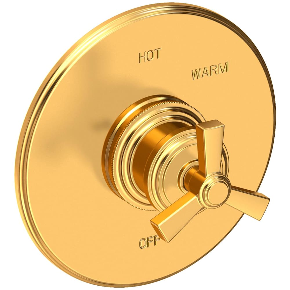 Miro Collection Single Handle Round Pressure Balanced Shower Trim Plate Only with Metal Spoke Handle
