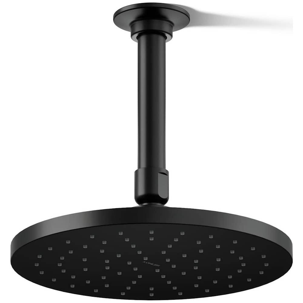 Contemporary Round 8" Single Function 2.5 GPM Rainhead with MasterClean Sprayface and Katalyst Air-Induction Technology