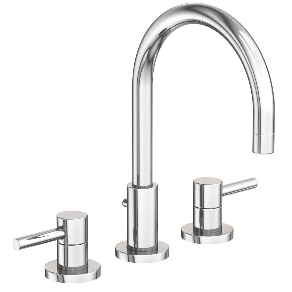 East Linear 1.2 GPM Widespread Bathroom Faucet with Pop-Up Drain Assembly