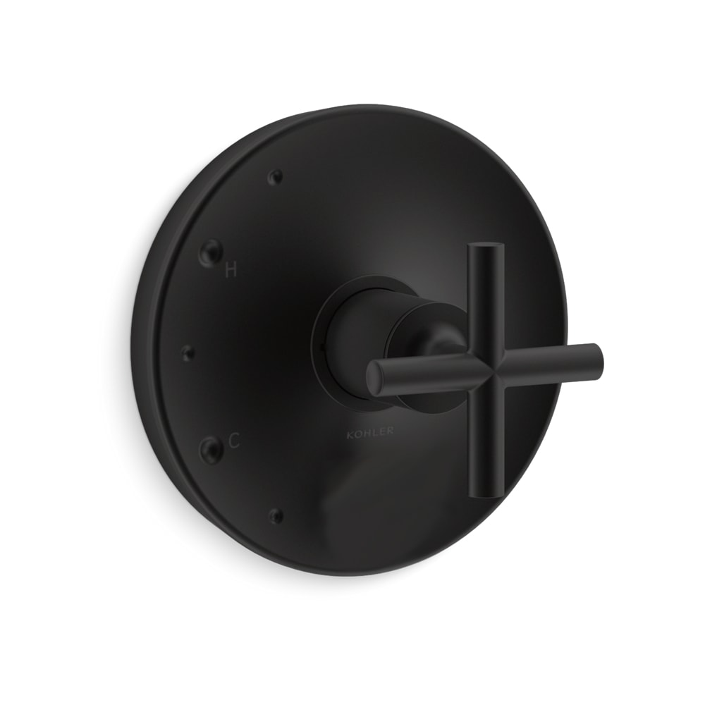 Purist Pressure Balanced Valve Trim Only with Single Cross Handle - Less Rough In