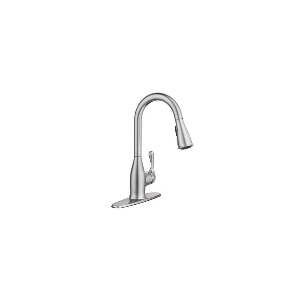 Moen Kaden 1.5 GPM Pull-Down Kitchen Faucet with Power Clean™ Spray Technology Spot Resistant Stainless Steel