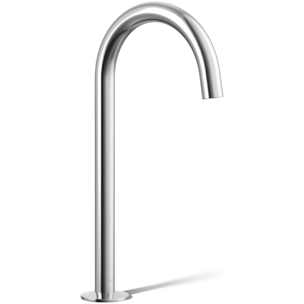 Components 1.2 GPM Vessel Widespread Bathroom Faucet with Tube Design Spout and Drain Assembly- Less Handles