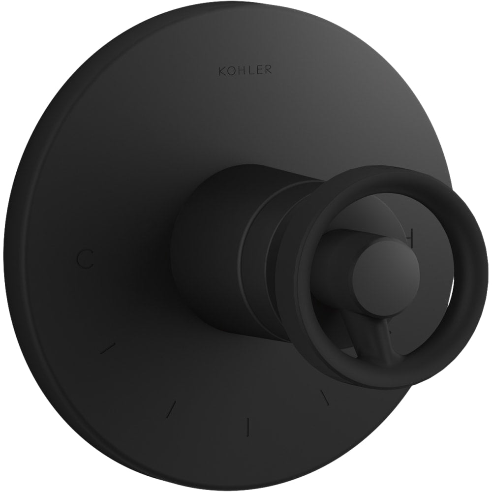 Components Single Function Thermostatic Valve Trim Only with Single Knob Handle - Less Rough In