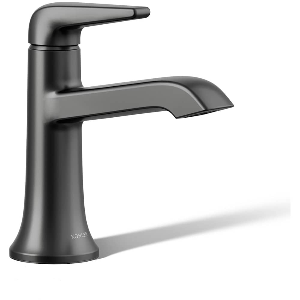 Tempered 1.2 GPM Single Hole Bathroom Faucet with Pop-Up Drain Assembly