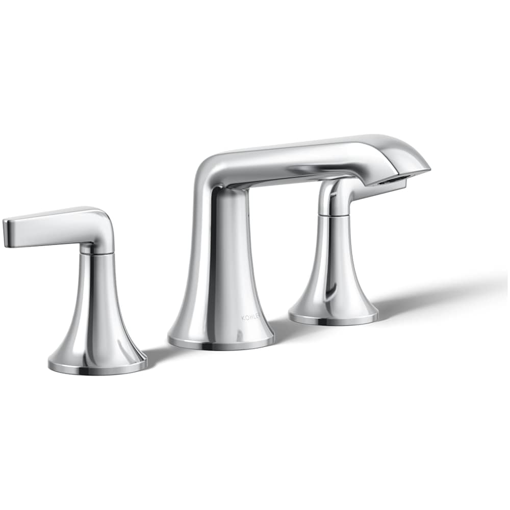 Tempered 1.2 GPM Widespread Bathroom Faucet with UltraGlide and Pop-Up Drain Assembly