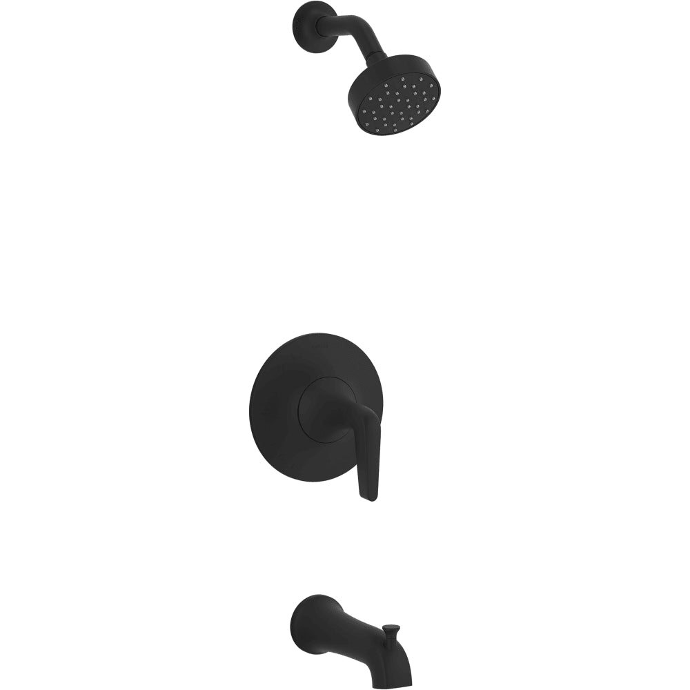 Tempered Tub and Shower Trim Package with 1.75 GPM Single Function Shower Head
