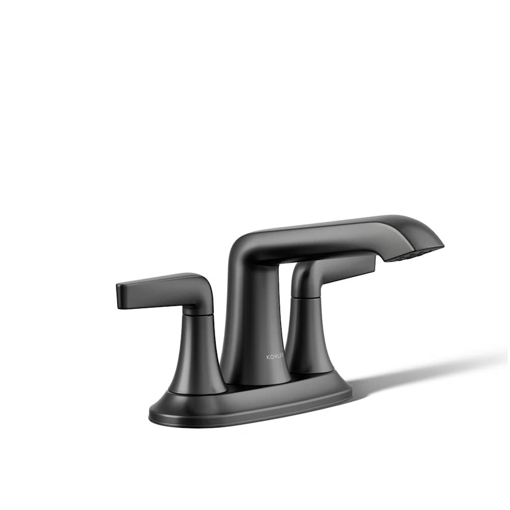 Tempered 1.2 GPM Centerset Bathroom Faucet with Pop-Up Drain Assembly