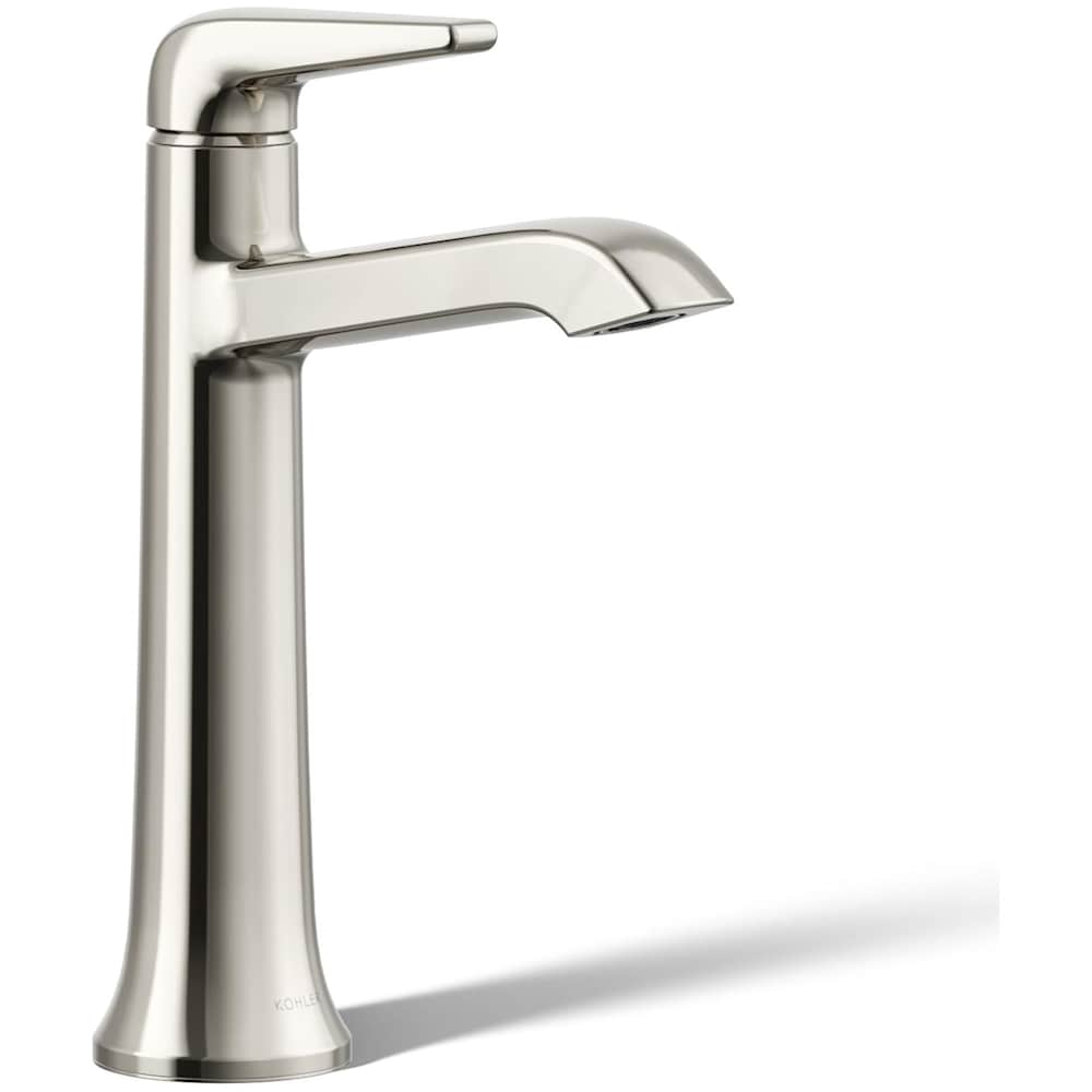 Tempered 1.2 GPM Single Hole Vessel Bathroom Faucet with Pop-Up Drain Assembly