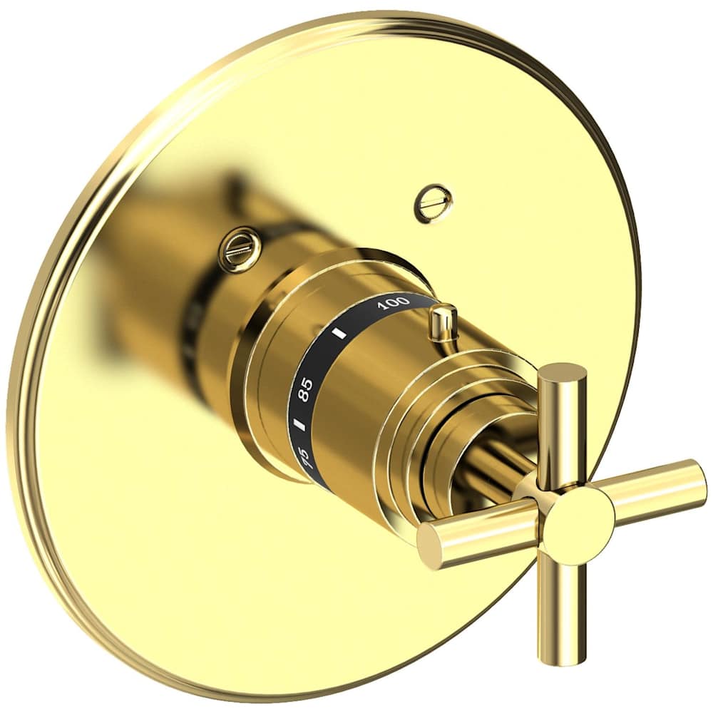 East Linear Thermostatic Valve Trim Only with 1 Cross Handles - Less Rough In