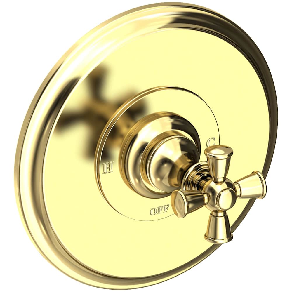 Single Handle Shower Valve Trim with Metal Cross Handle Less Shower Head from the Sutton Collection