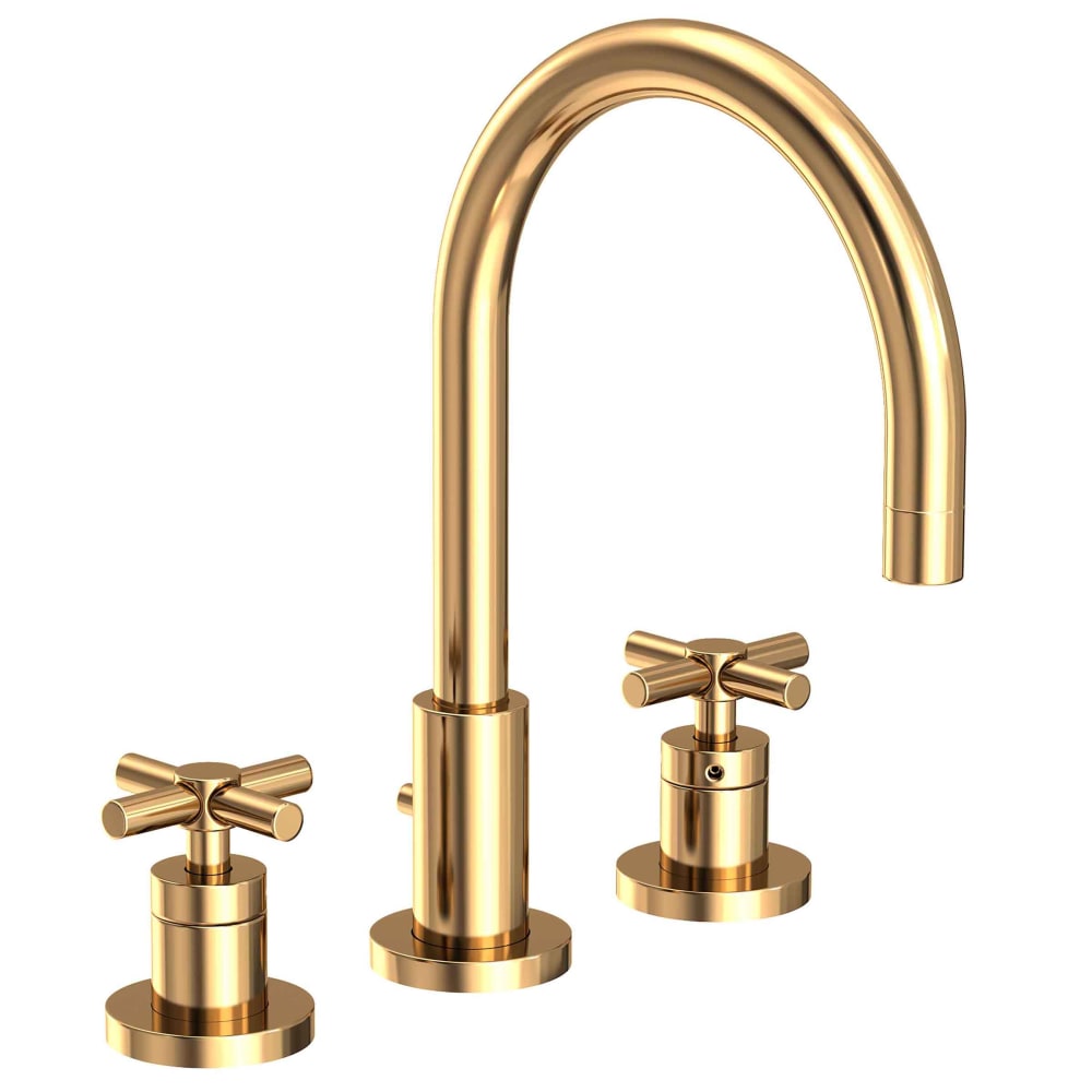 East Linear 1.2 GPM Widespread Bathroom Faucet with Pop-Up Drain Assembly