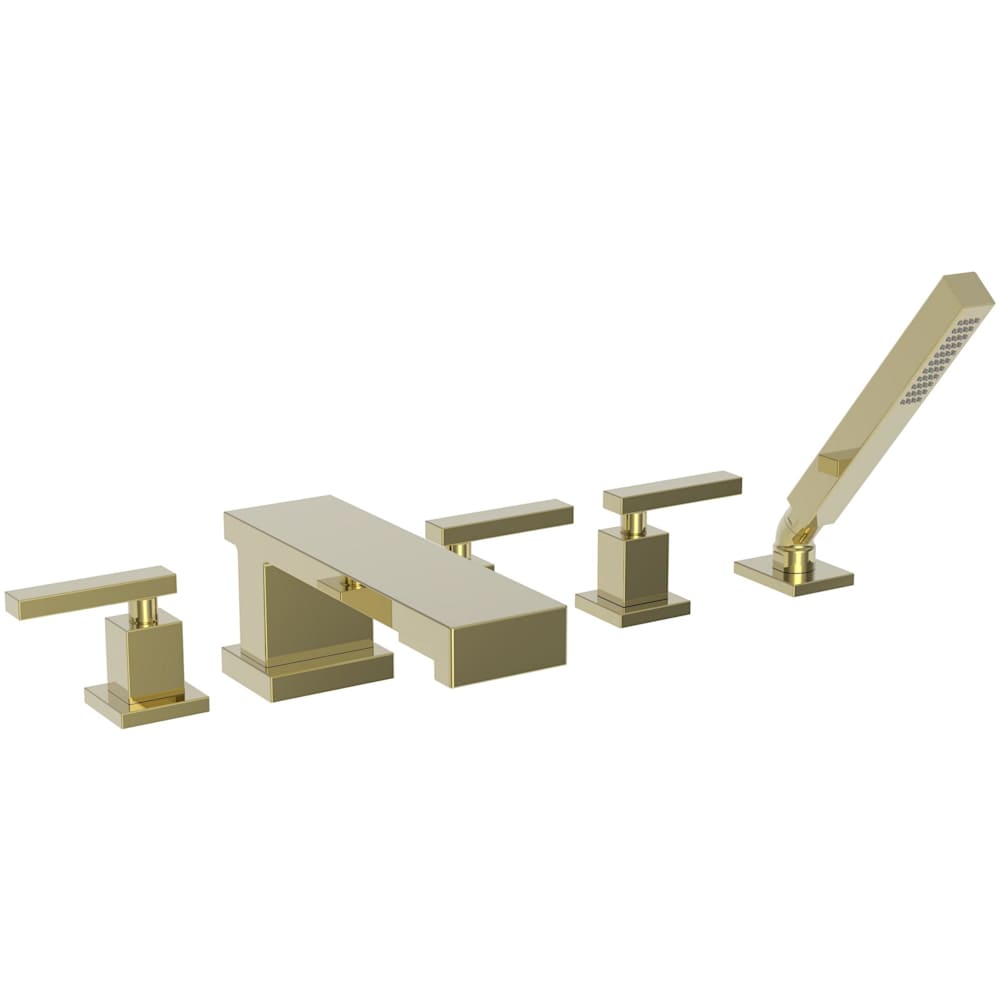 Skylar Double Handle Roman Tub Faucet with Hand Shower - Less Rough-in Valve