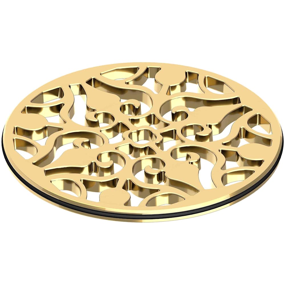 4" Round Solid Brass Shower Drain