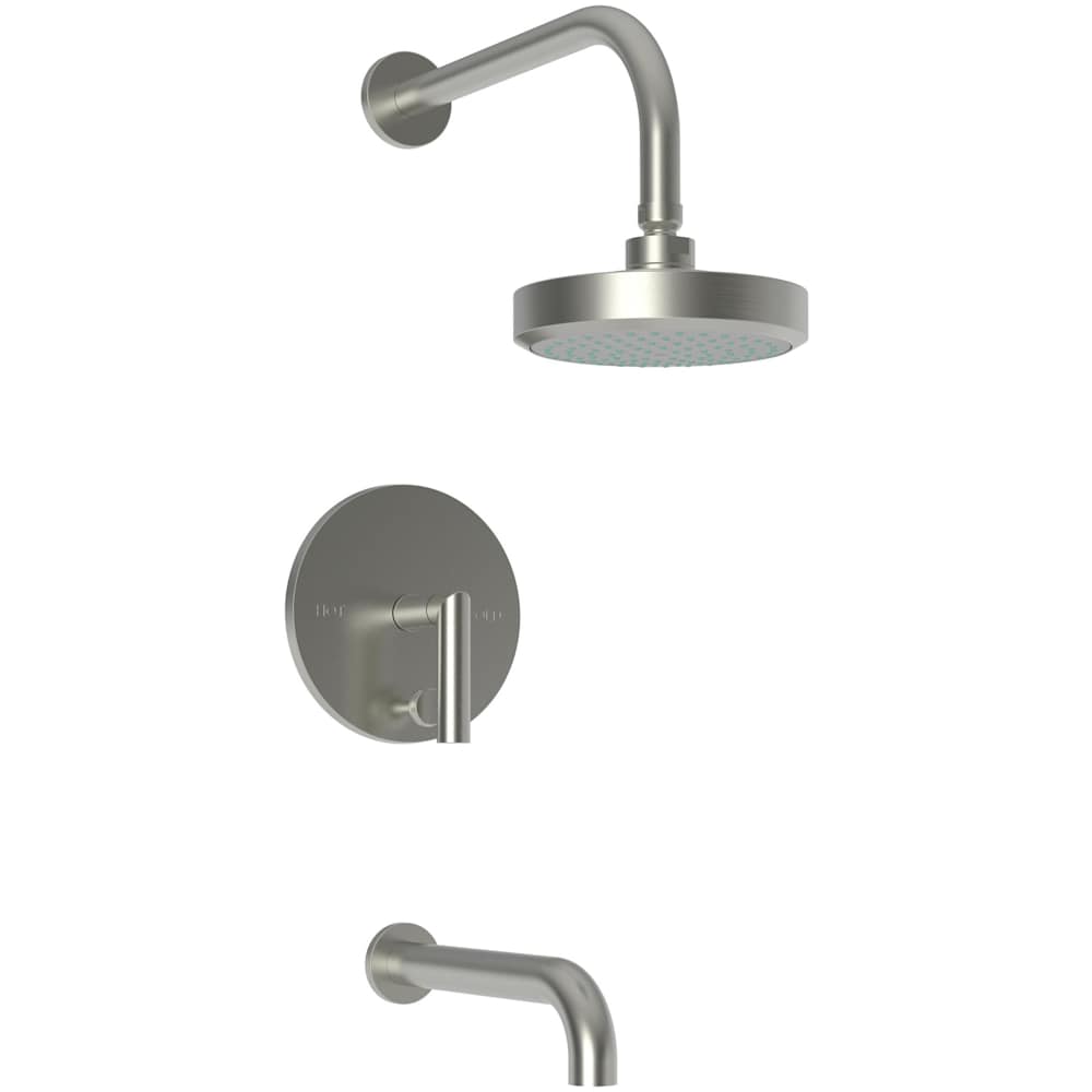 Pavani Pressure Balanced Tub and Shower Trim with Diverter, Shower Head and Metal Lever Handle