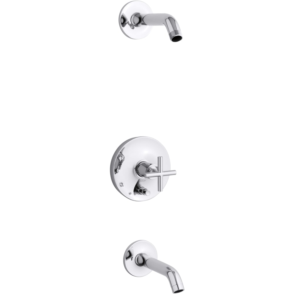 Purist Tub and Shower Trim Package with Rite-Temp Technology