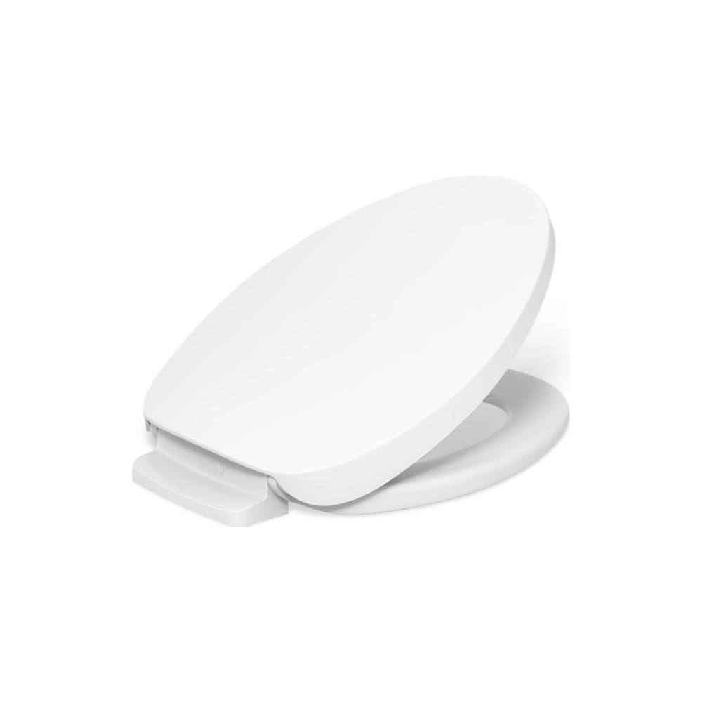 PureWarmth Elongated Toilet Seat and Lid with Soft Close, Quick Release, and Night Light