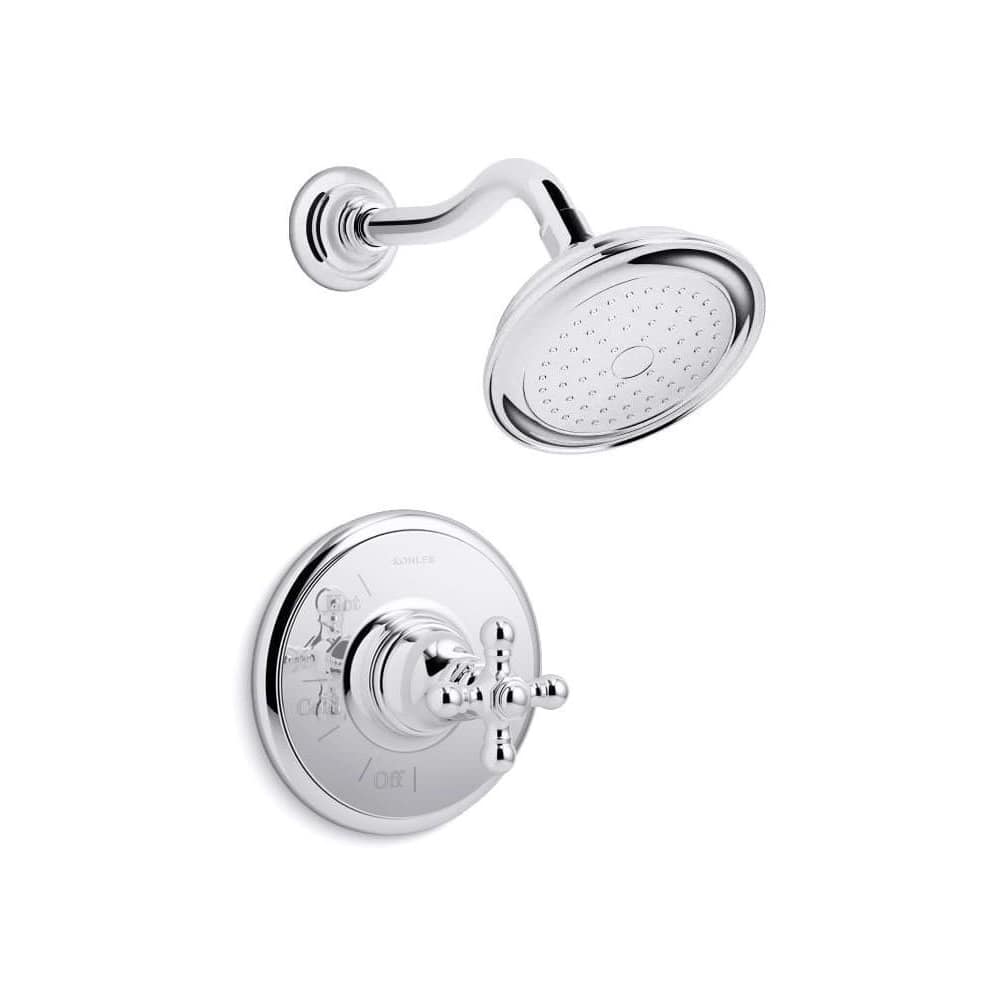 Artifacts 1.75 GPM Rite-Temp Pressure Balancing Shower Trim with Cross Handle