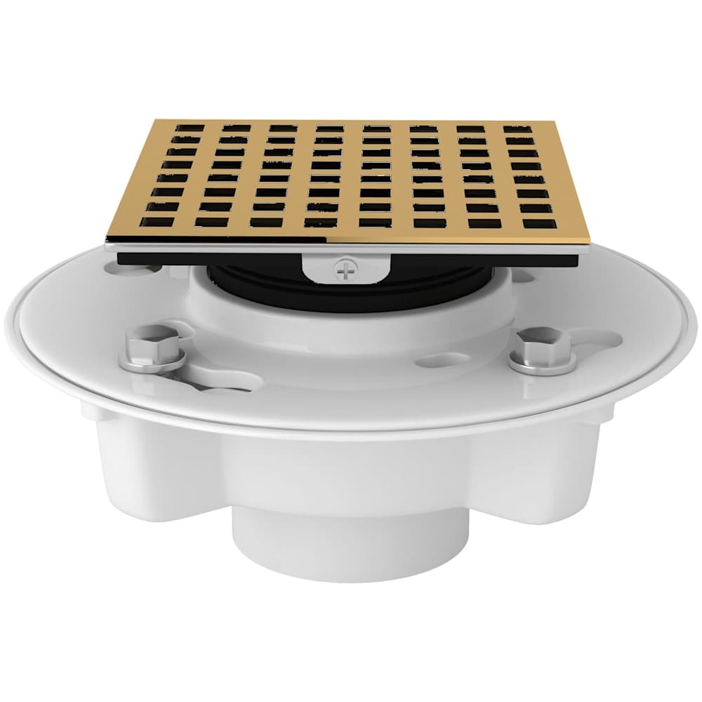 PVC 2" X 3" Spa Shower Drain Kit with Matrix Decorative Cover