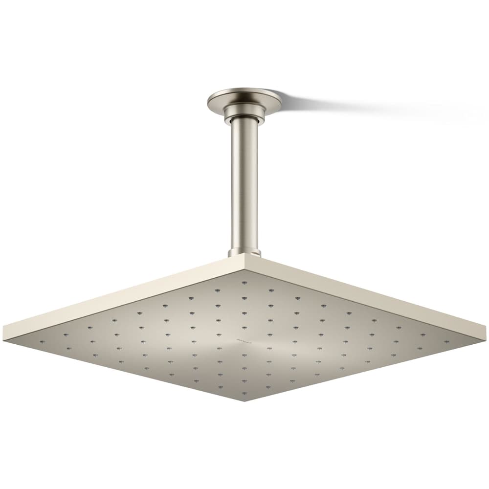 Radiant Contemporary Square 10" Single Function 1.75 GPM Rainhead with MasterClean Sprayface and Katalyst Air-Induction Technology