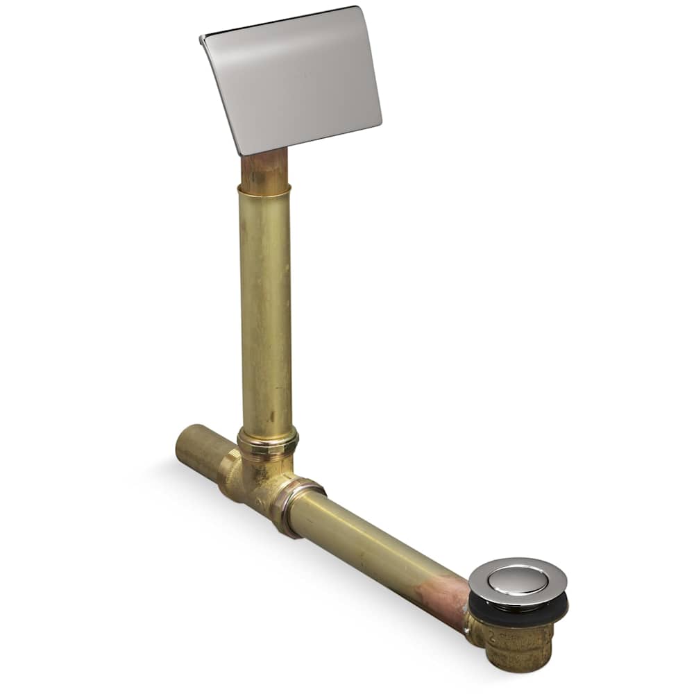 Clearflo 1-1/2" Adjustable Pop-Up Drain with Contoured Overflow Hood