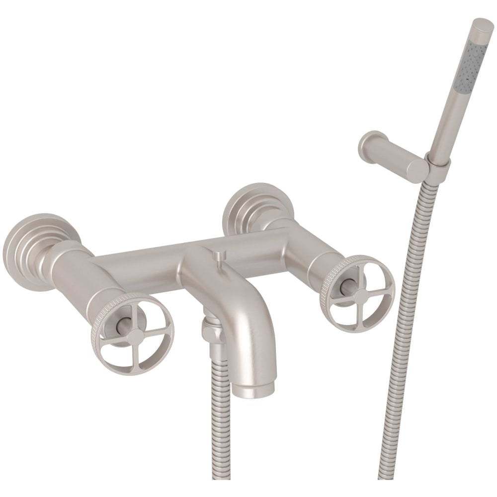 Campo Wall Mounted Tub Filler with Built-In Diverter - Includes Hand Shower