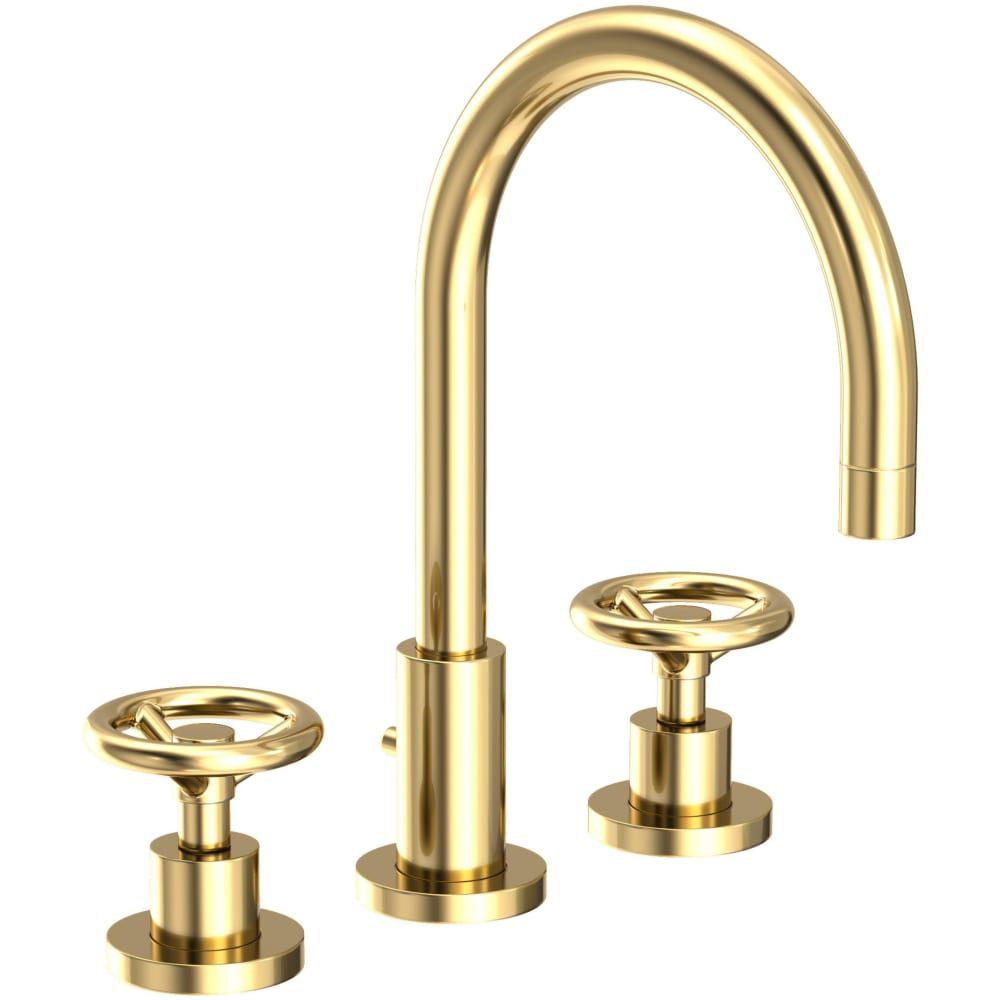 Slater 1.2 GPM Widespread Bathroom Faucet with Pop-Up Drain Assembly and Wheel Handles