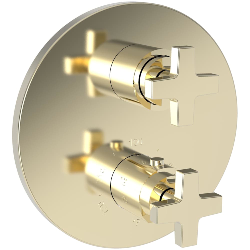 Dorrance Three Function Thermostatic Valve Trim Only with Dual Cross Handles, Integrated Diverter, and Volume Control - Less Rough In