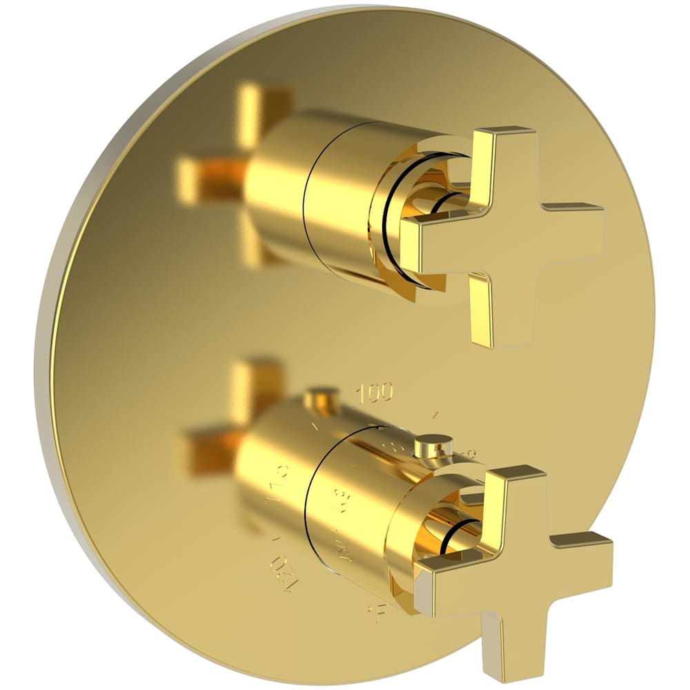 Dorrance Three Function Thermostatic Valve Trim Only with Dual Cross Handles, Integrated Diverter, and Volume Control - Less Rough In