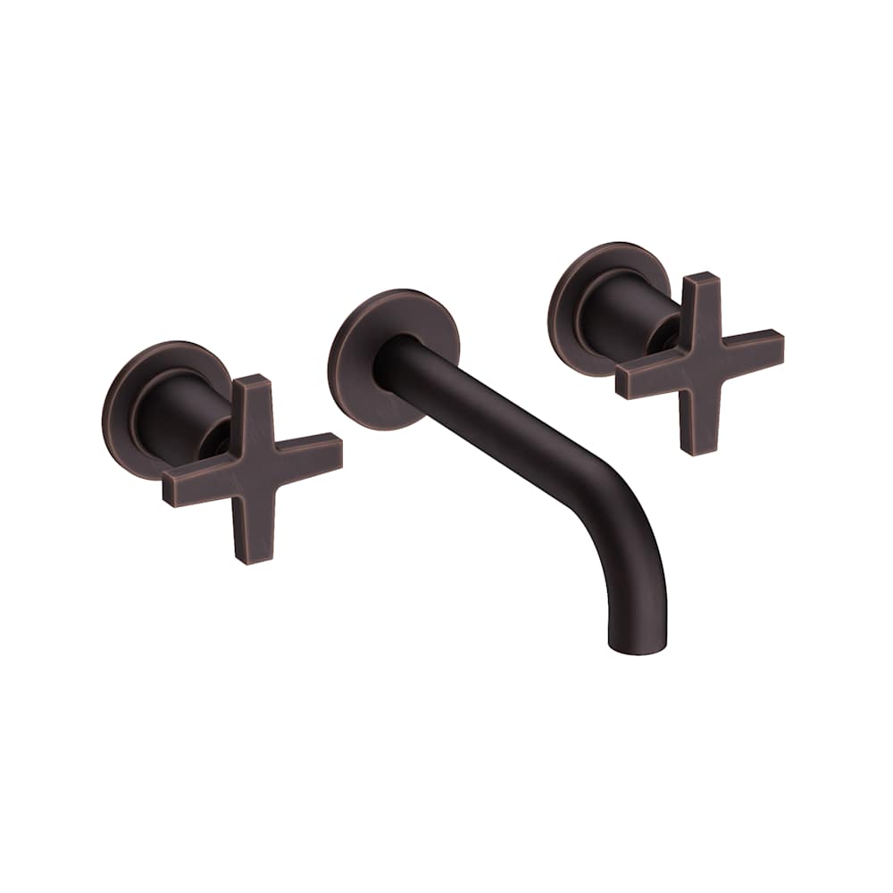 Dorrance 1.2 GPM Wall Mounted Widespread Bathroom Faucet with Cross Handles