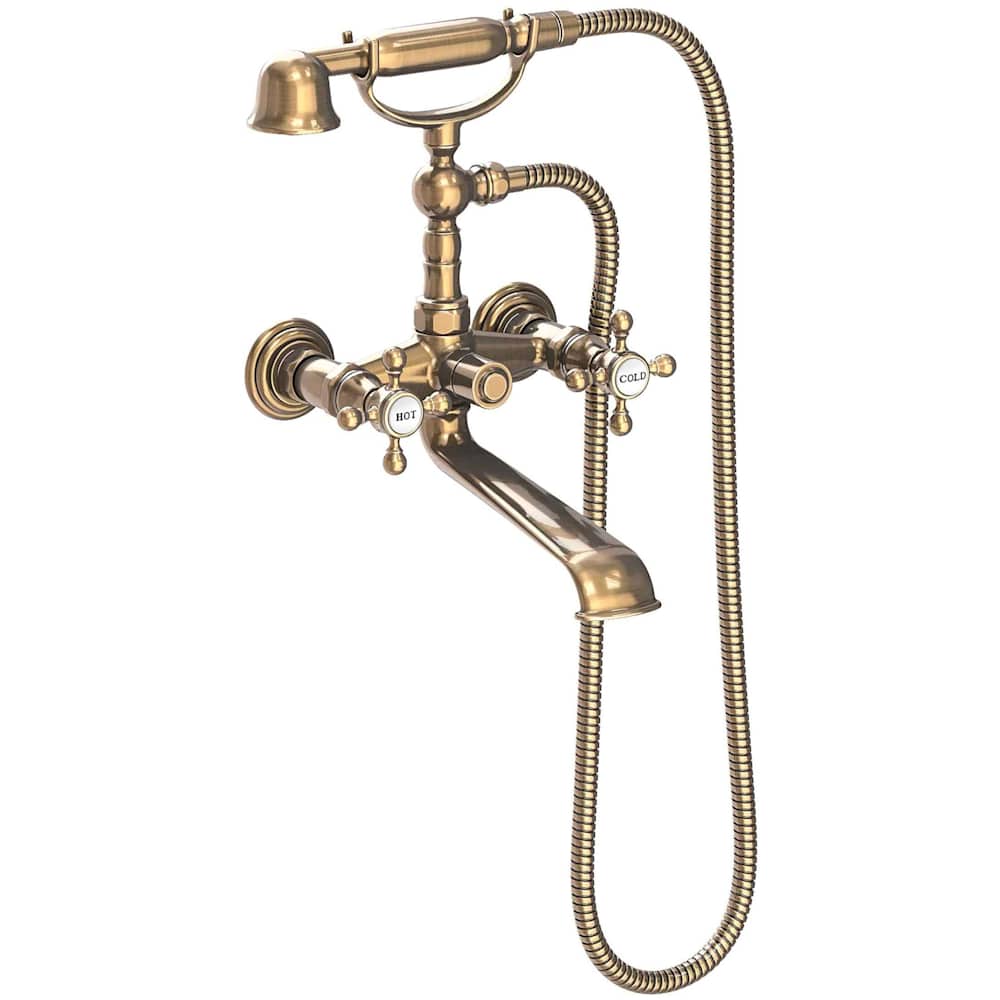 Astor Wall / Floor Mounted Tub Filler with Built-In Diverter - Includes Hand Shower