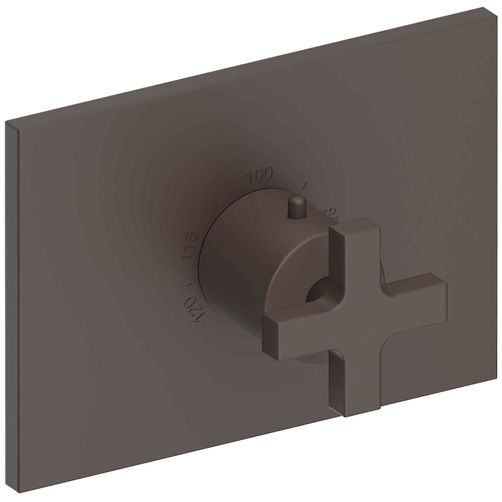 Secant Thermostatic Valve Trim Only with Single Cross Handle and Diverter Functionality - Less Rough In