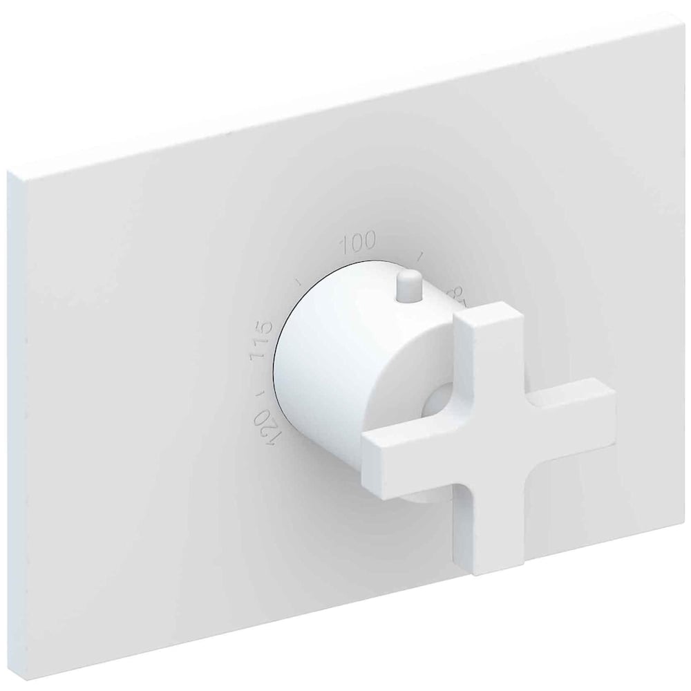 Secant Thermostatic Valve Trim Only with Single Cross Handle and Diverter Functionality - Less Rough In